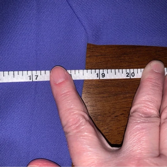 EUC Blazer: Double-Breasted, Brass Button, Periwinkle, Vintage - Picture 12 of 15